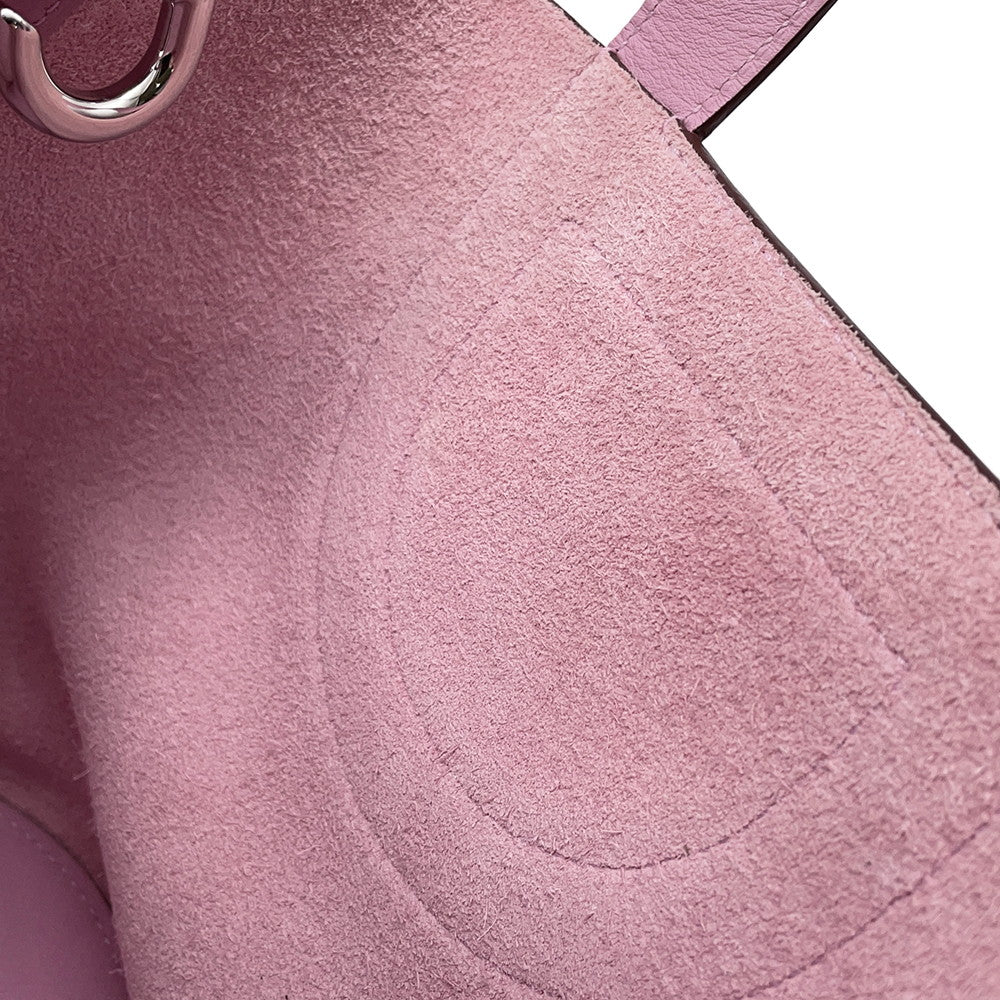HERMES in-the-loop Tote Bag Mauve Sylvestre Taurillon Clemence Swift Leather Size 18