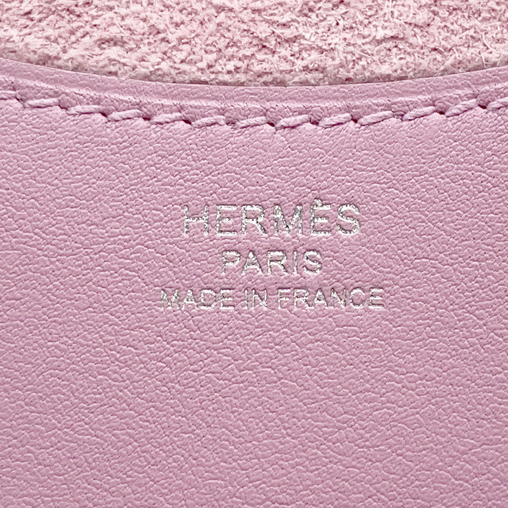 HERMES in-the-loop Tote Bag Mauve Sylvestre Taurillon Clemence Swift Leather Size 18