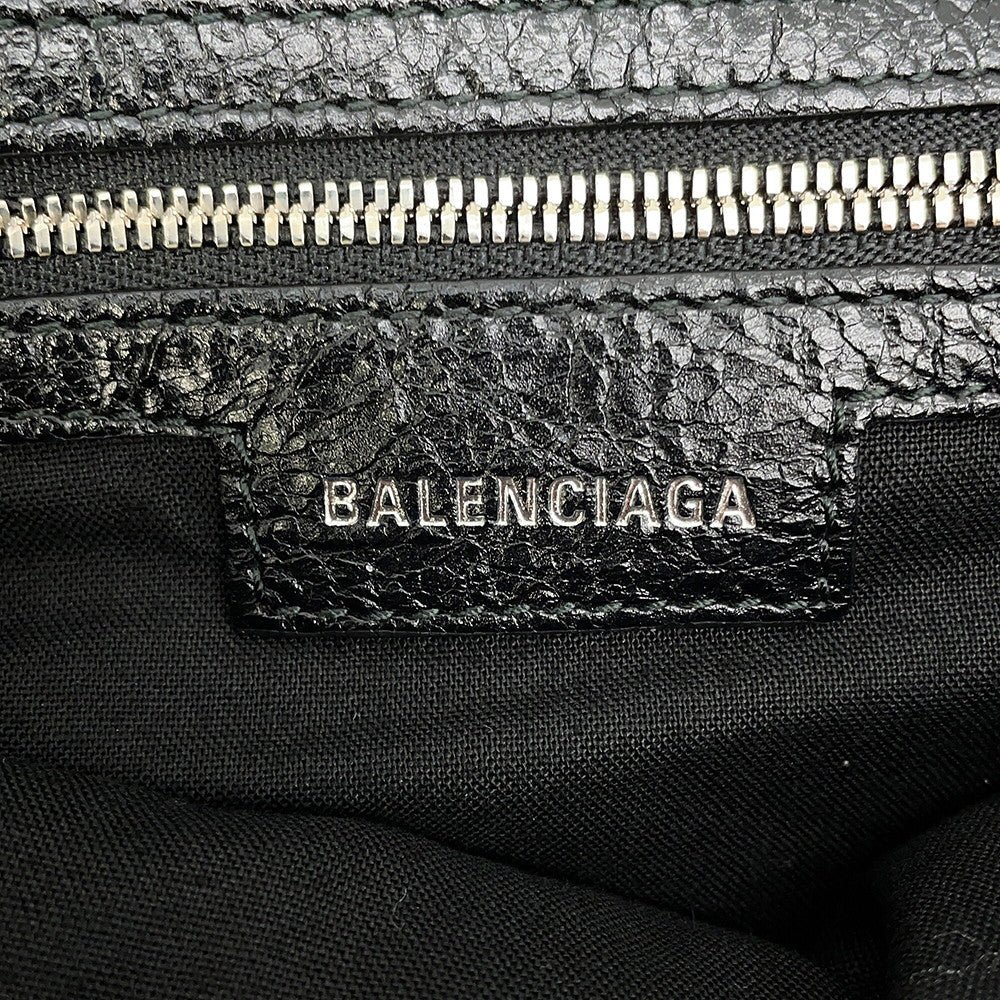 BALENCIAGA Luca Goal Shoulder Bag Gray/Black719082 Denim Size XS