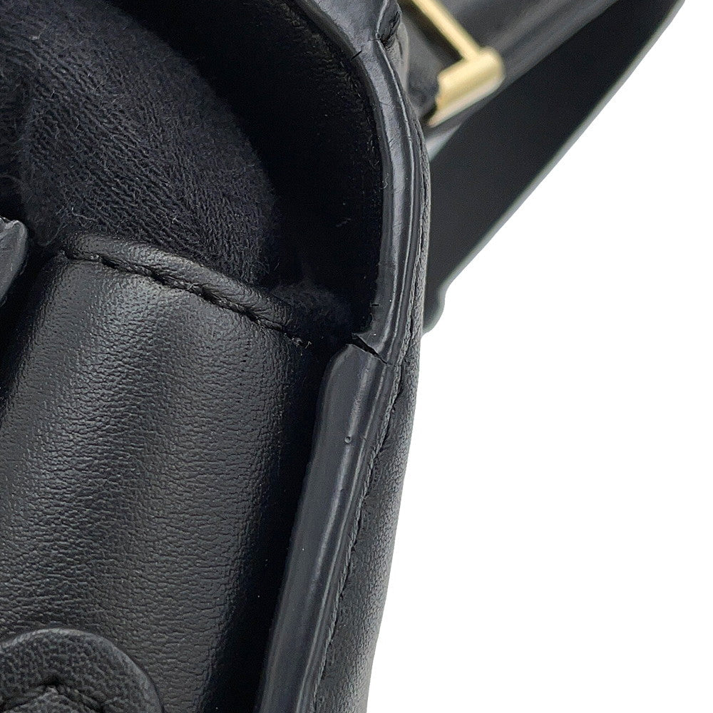 Delvaux Tempe 2way Bag Black Leather Size Mini