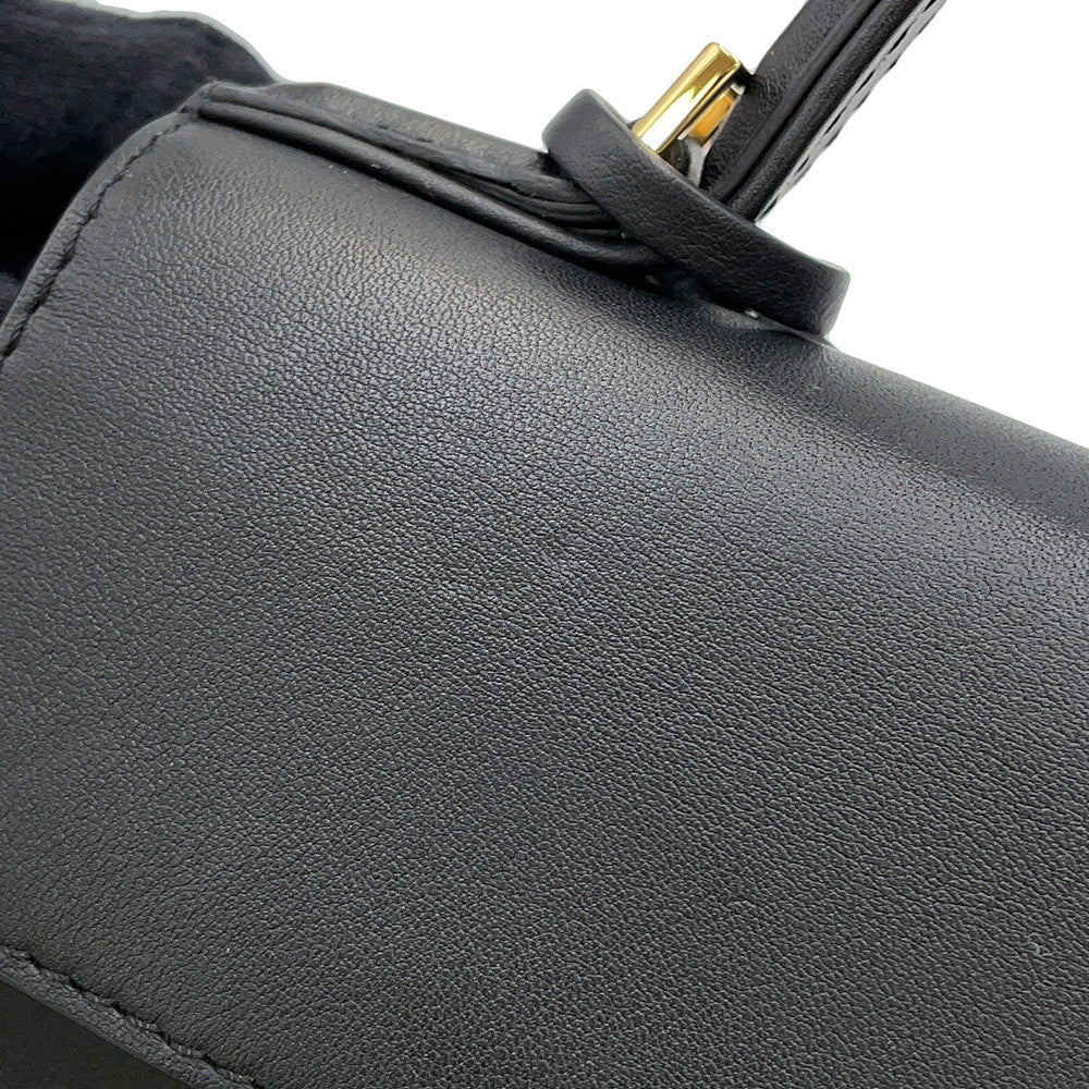 Delvaux Tempe 2way Bag Black Leather Size Mini