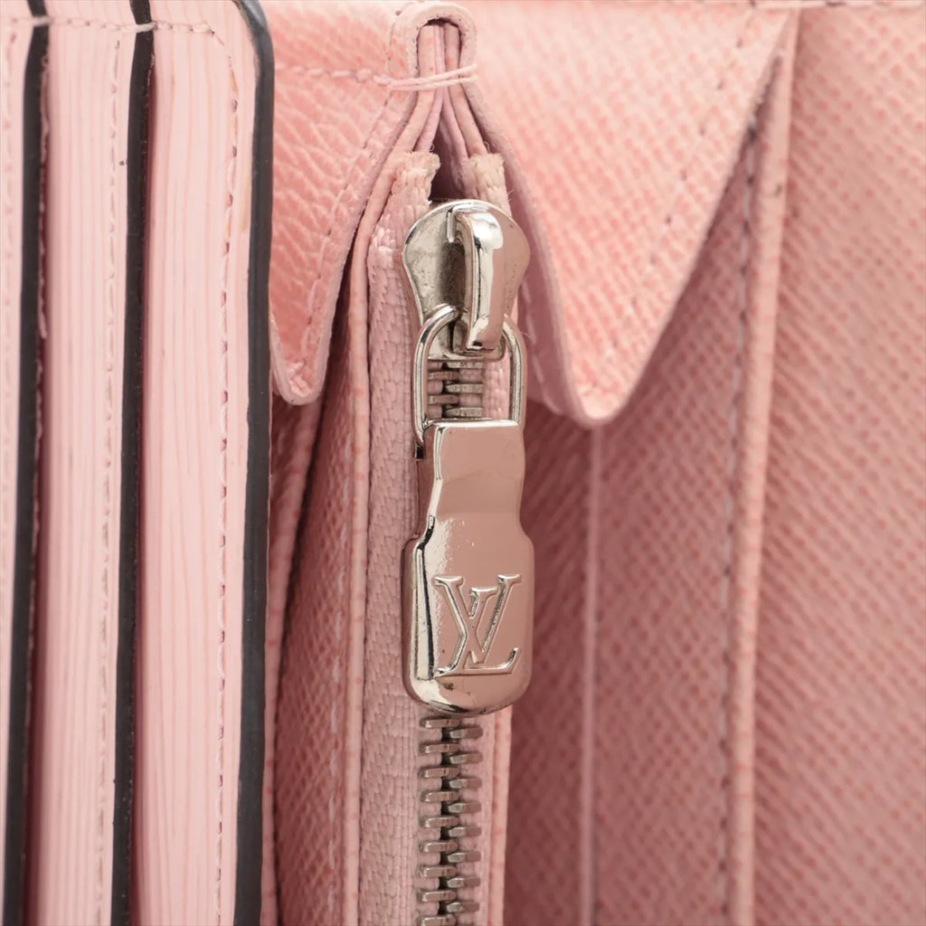 Louis Vuitton Epi Portefeuille Sarah Long Wallet Pink