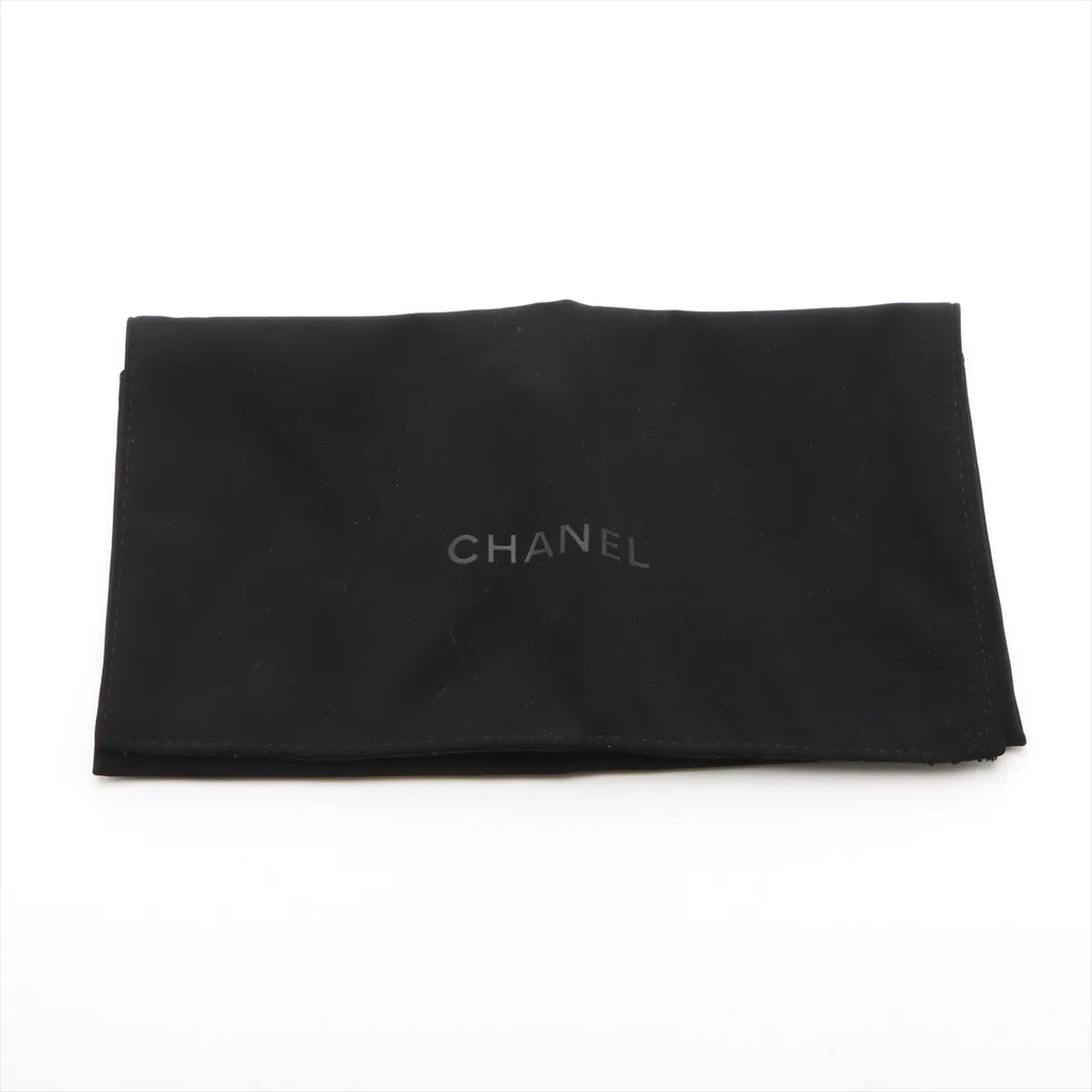 Chanel CC Logo Matelasse Caviar Skin Zippy Wallet Yellow