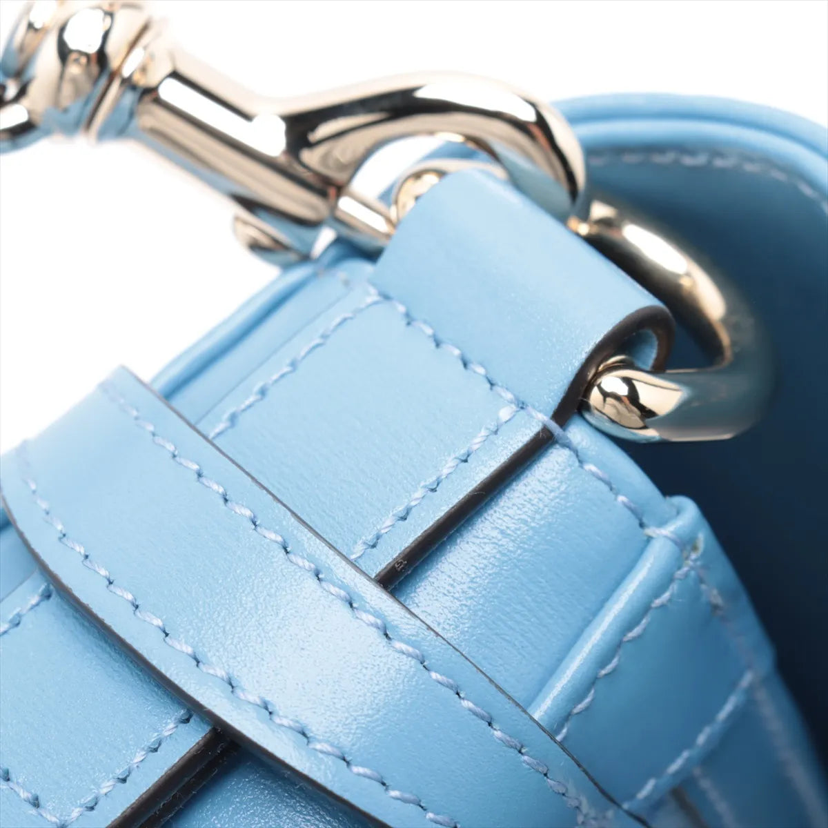 Gucci GG Canvas Leather Shoulder Bag Blue