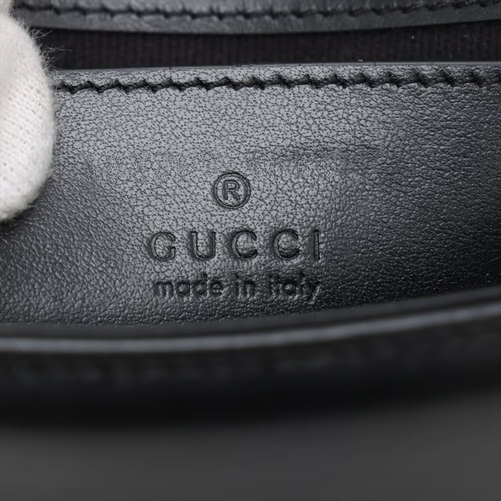 Gucci GG Marmont Leather Two-Way Handbag Black