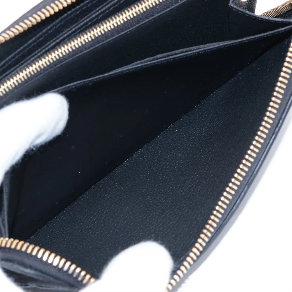 Louis Vuitton Monogram Empreinte Zippy Wallet Black