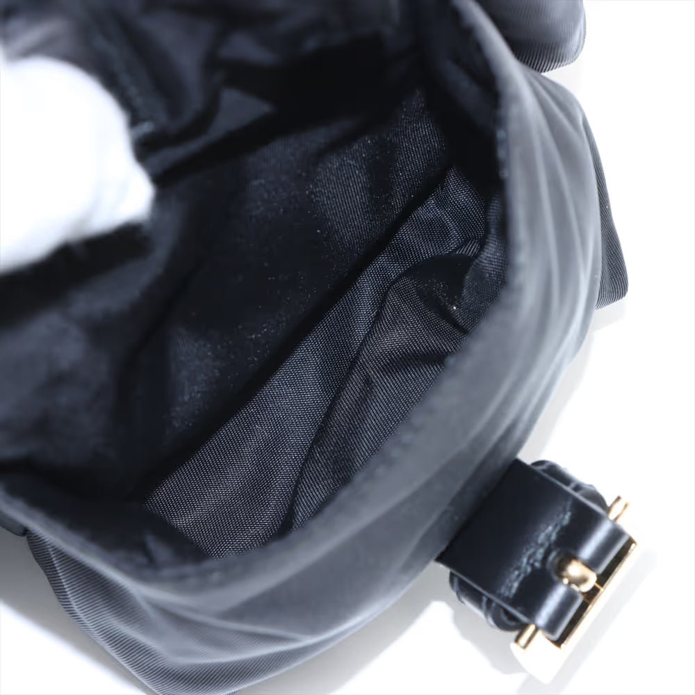 Prada Tessuto Explorer Medium Nylon Leather Two-Way Shoulder Bag Black