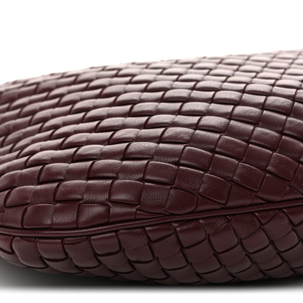Lambskin Intrecciato Medium Padded Veneta Deep Mahogany