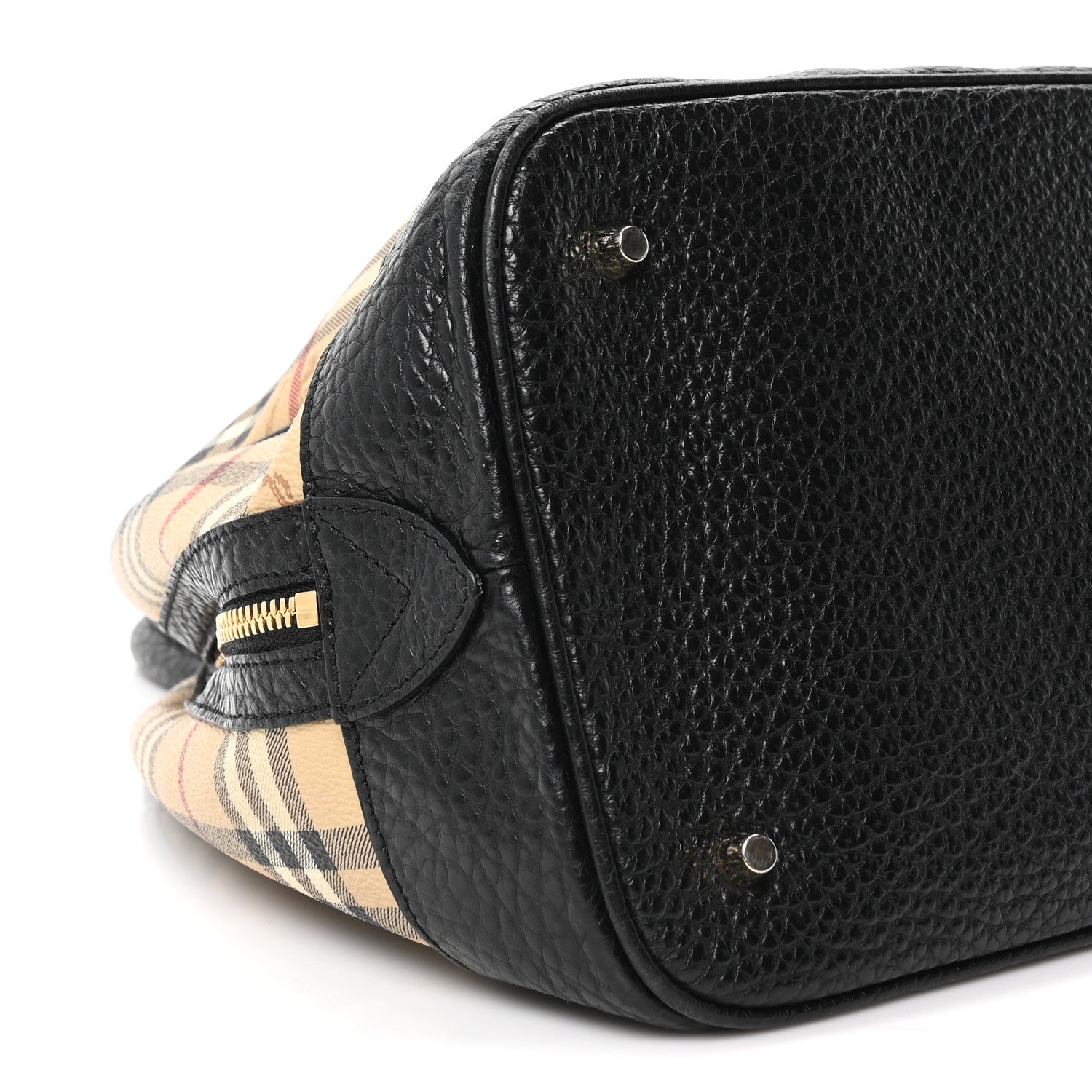 Haymarket Check Medium Satchel Black