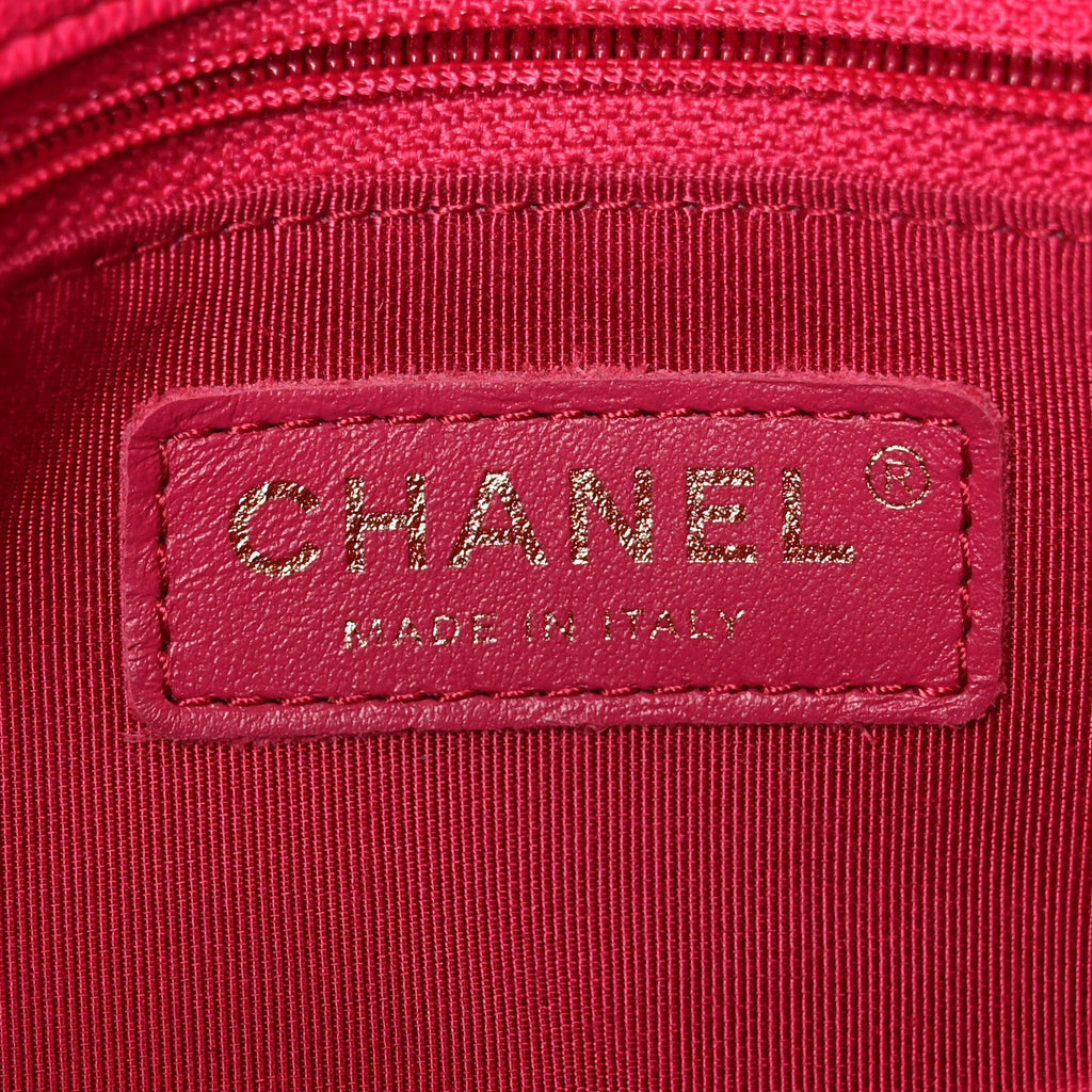Caviar Quilted Small Fashion Therapy Flap Bag Dark Pink