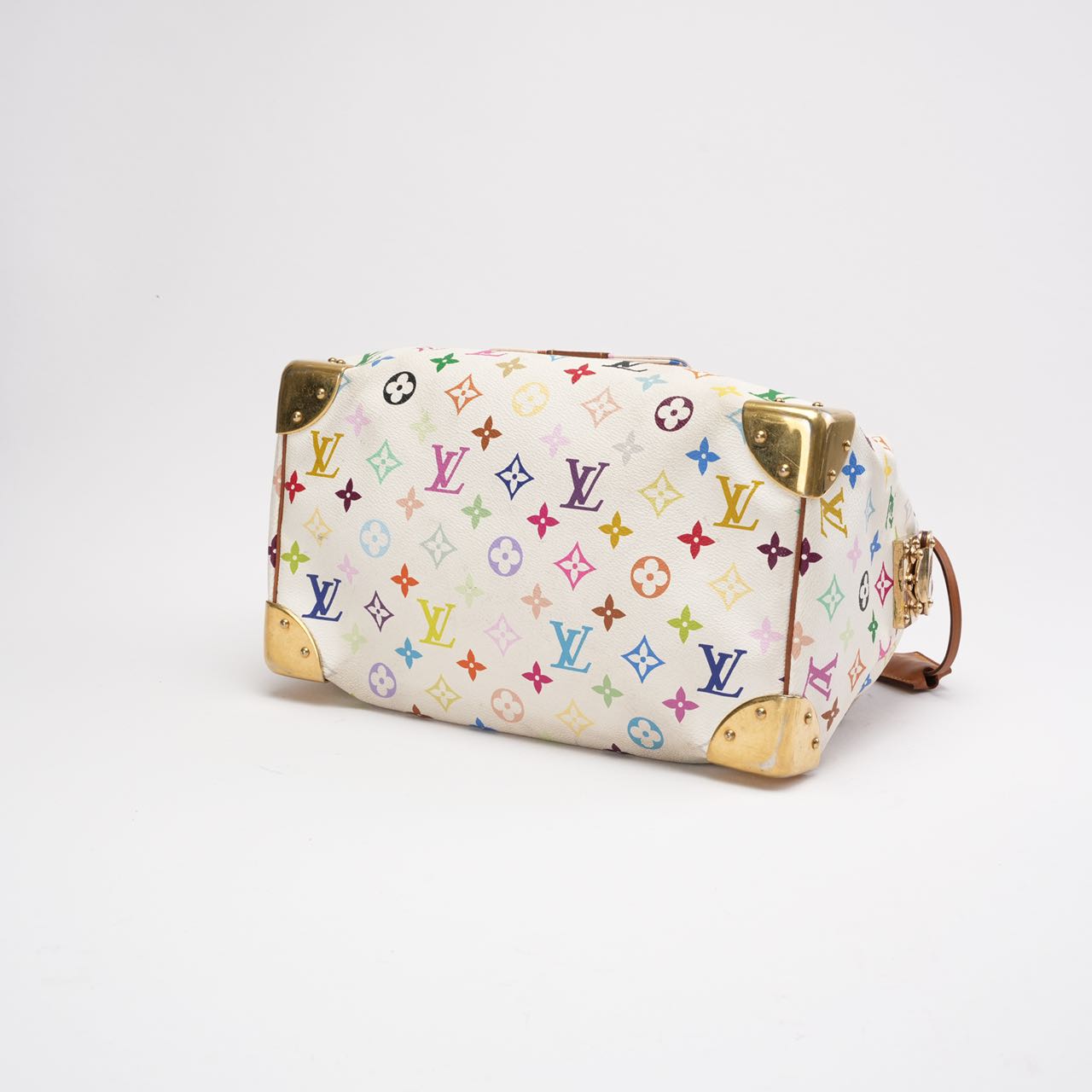 Louis Vuitton Vintage White Murakami Speedy 30 Bag 2005