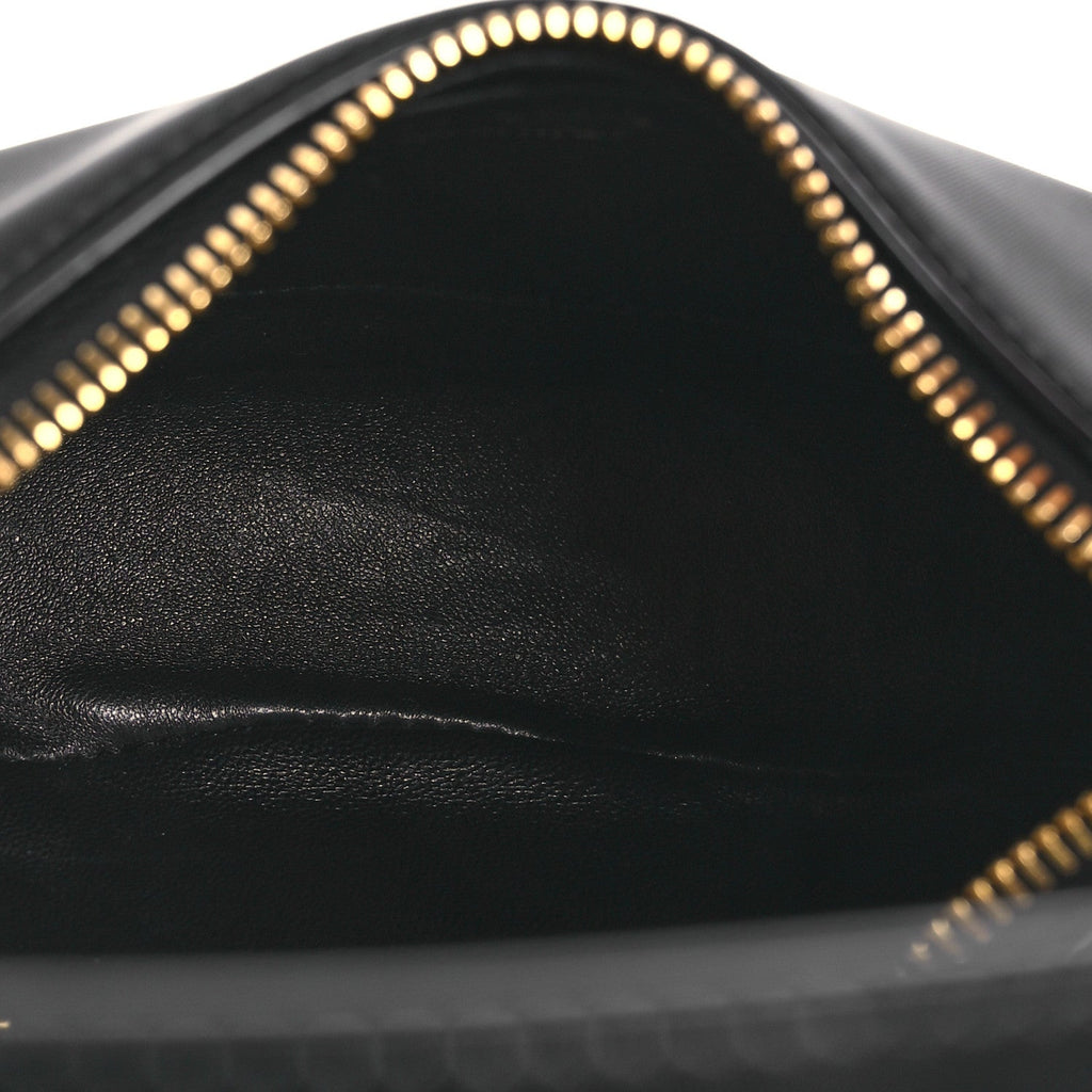 Re-Nylon Spazzolato Mini Arque Shoulder Bag Black