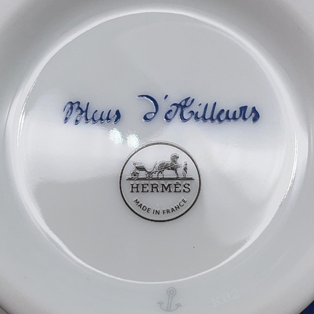HERMES Creamer White/Blue Porcelain