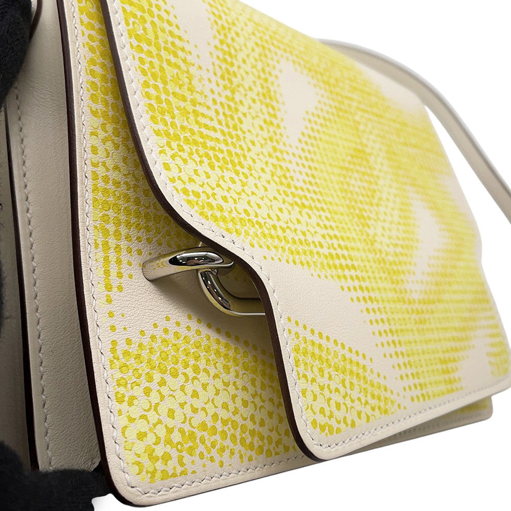 HERMES Roulis Circuit 24 Fauve Hatchet/Lime/Jaune Bourgeon Swift Leather Size Mini