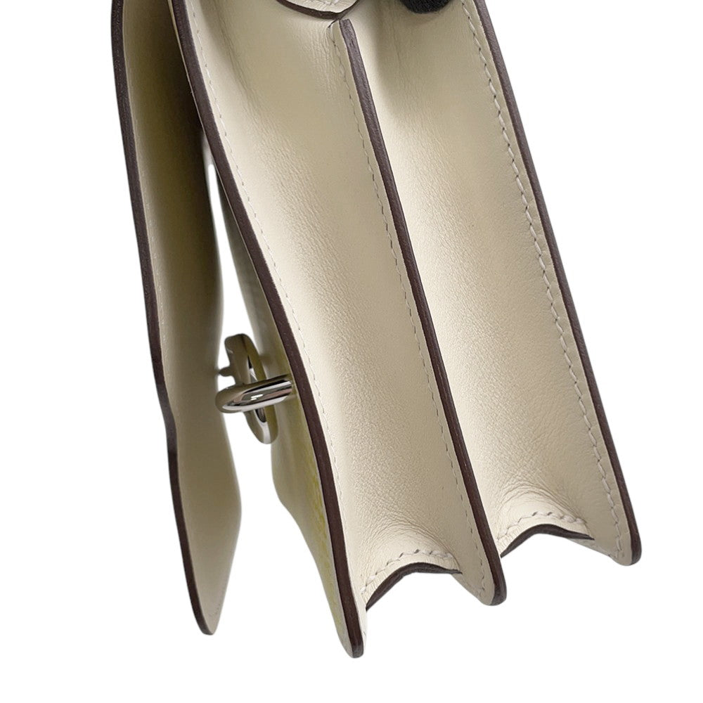 HERMES Roulis Circuit 24 Fauve Hatchet/Lime/Jaune Bourgeon Swift Leather Size Mini