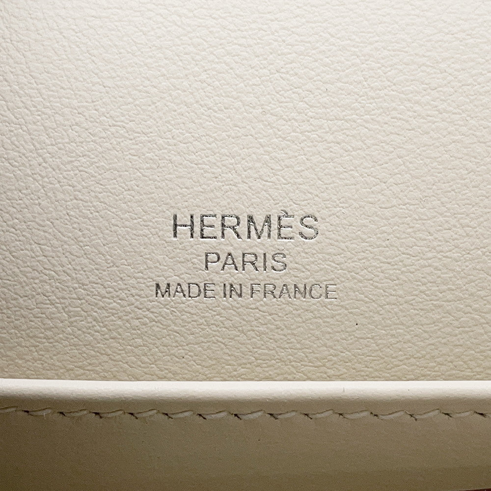 HERMES Roulis Circuit 24 Fauve Hatchet/Lime/Jaune Bourgeon Swift Leather Size Mini