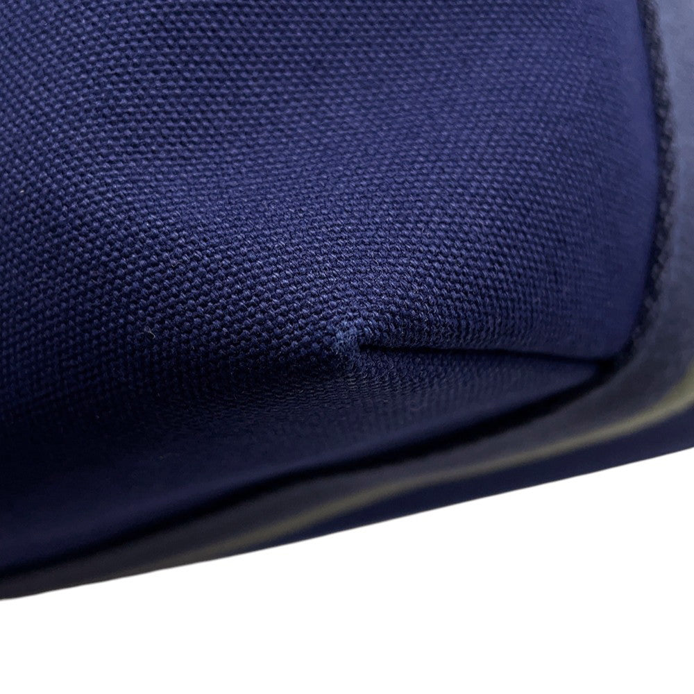 HERMES Brid a Black Marine Canvas Size GM