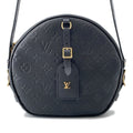LOUIS VUITTON Boite Chapeau Souple NoirM45649 Monogram Empreinte Leather Size MM