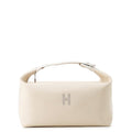 HERMES Brid a Black Beige Canvas Size GM