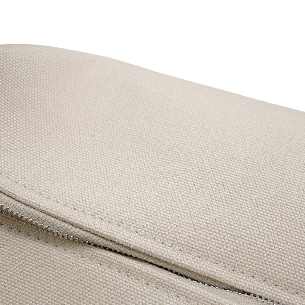 HERMES Brid a Black Beige Canvas Size GM