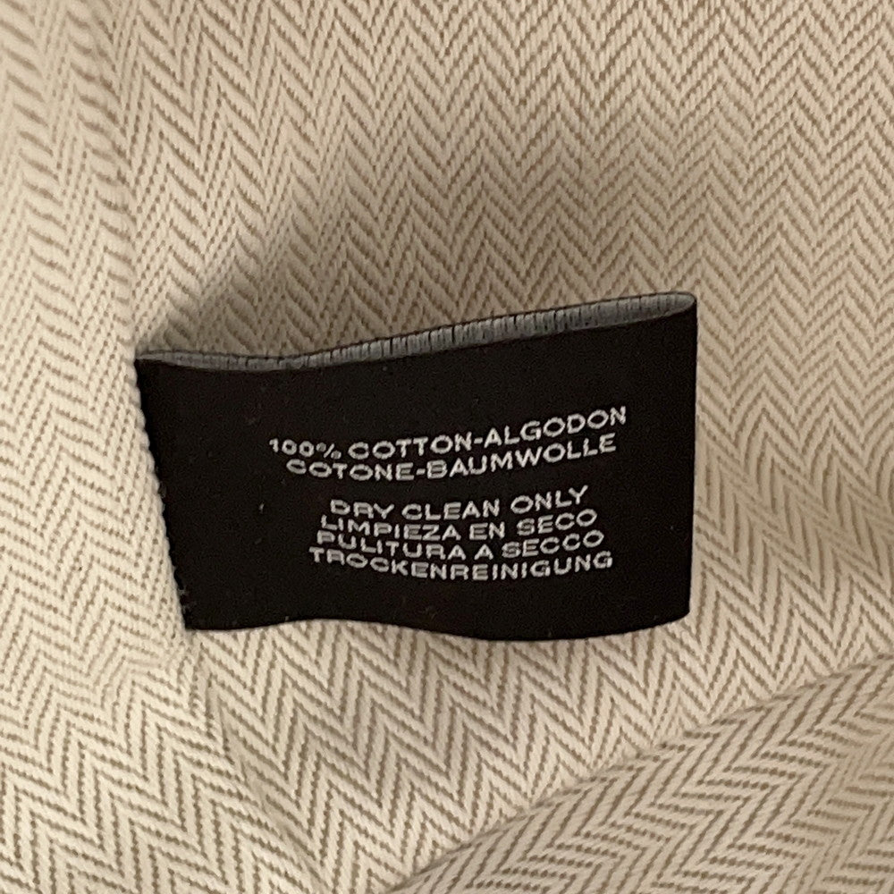HERMES Brid a Black Beige Canvas Size GM