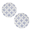 LOUIS VUITTON Constellation Set of 2 Dessert Plates White/BlueR95937 Porcelain