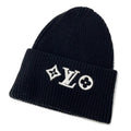 LOUIS VUITTON Beanie LVHeadline Size S NoirM77872 Wool100%