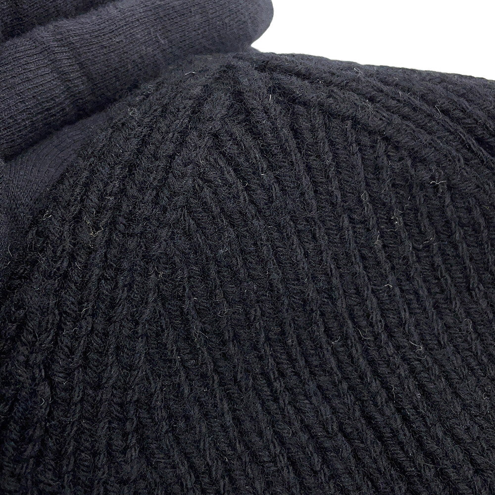 LOUIS VUITTON Beanie LVHeadline Size S NoirM77872 Wool100%