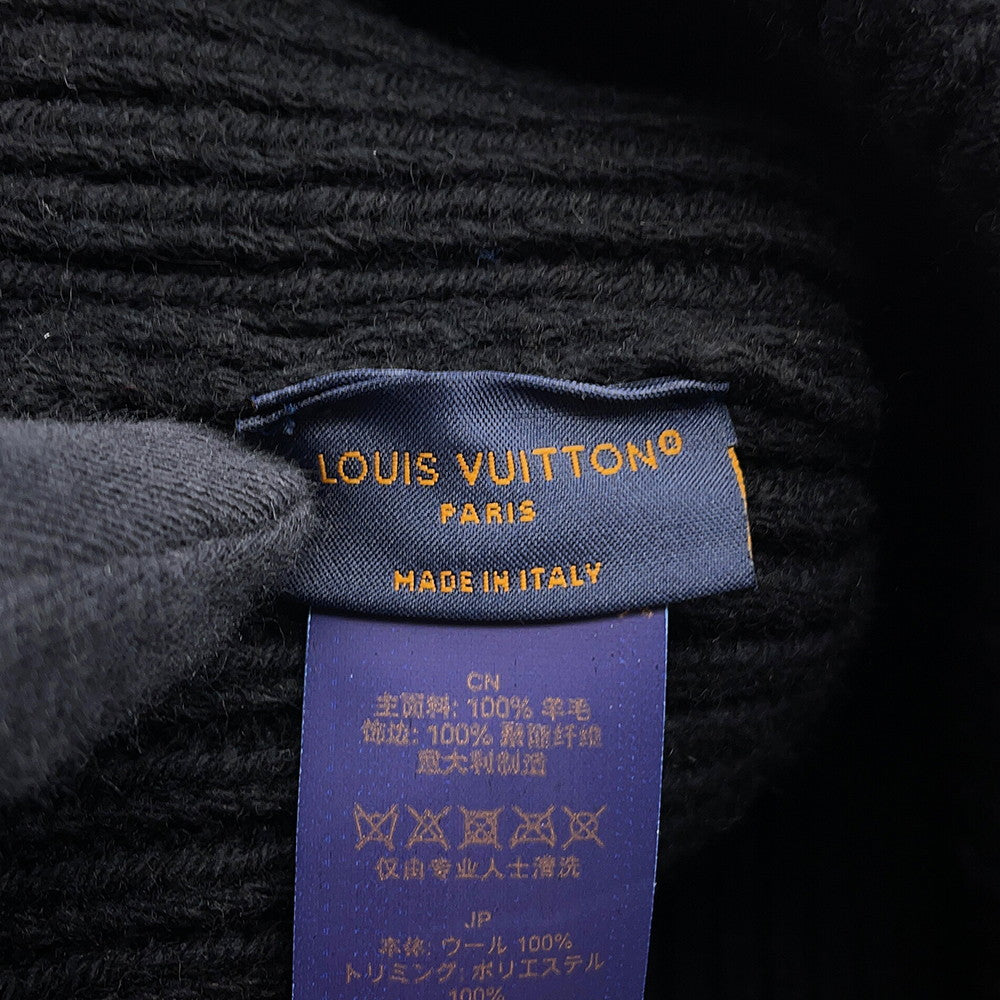 LOUIS VUITTON Beanie LVHeadline Size S NoirM77872 Wool100%