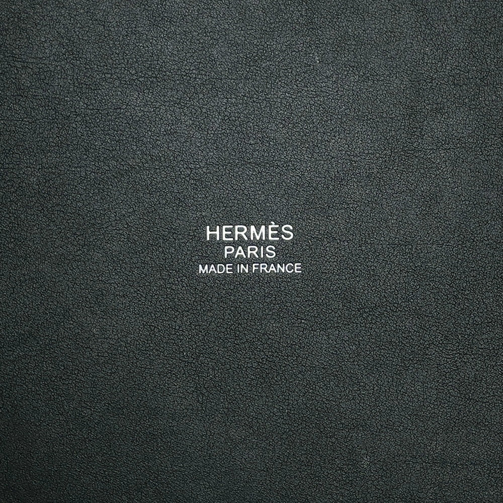 HERMES Picotin Padlock Go Team Vert Fonce Swift Leather Felt Size PM