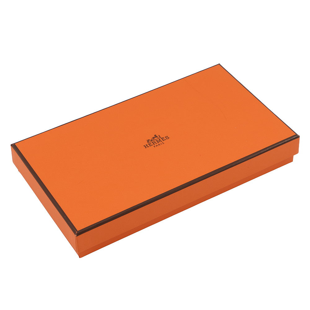 HERMES Azap Long silk in Gold Epsom