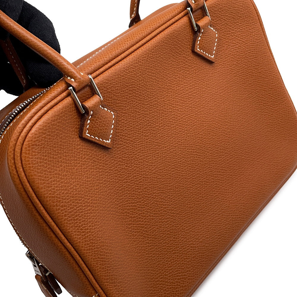 HERMES Plume Cognac Epsom Size Mini