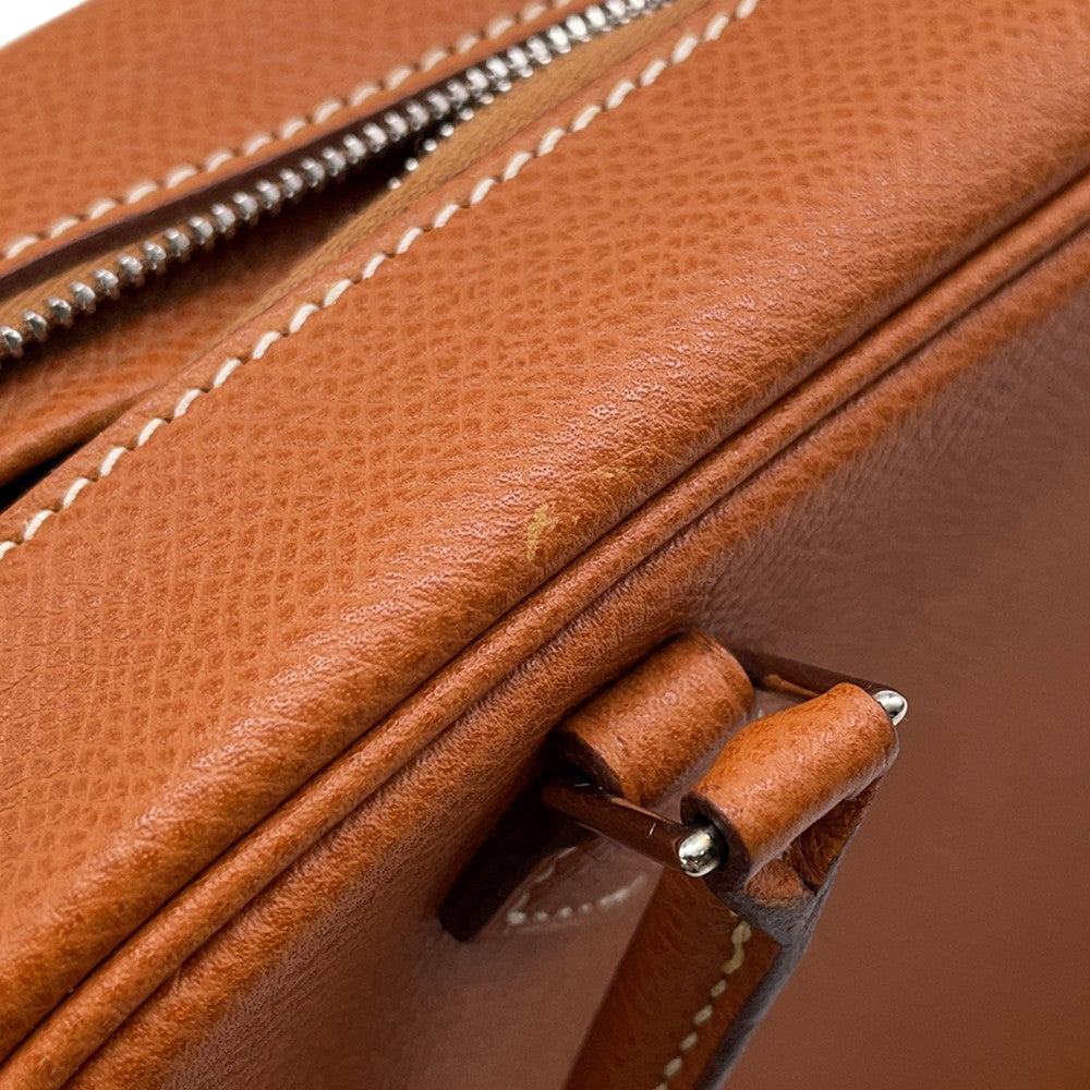 HERMES Plume Cognac Epsom Size Mini