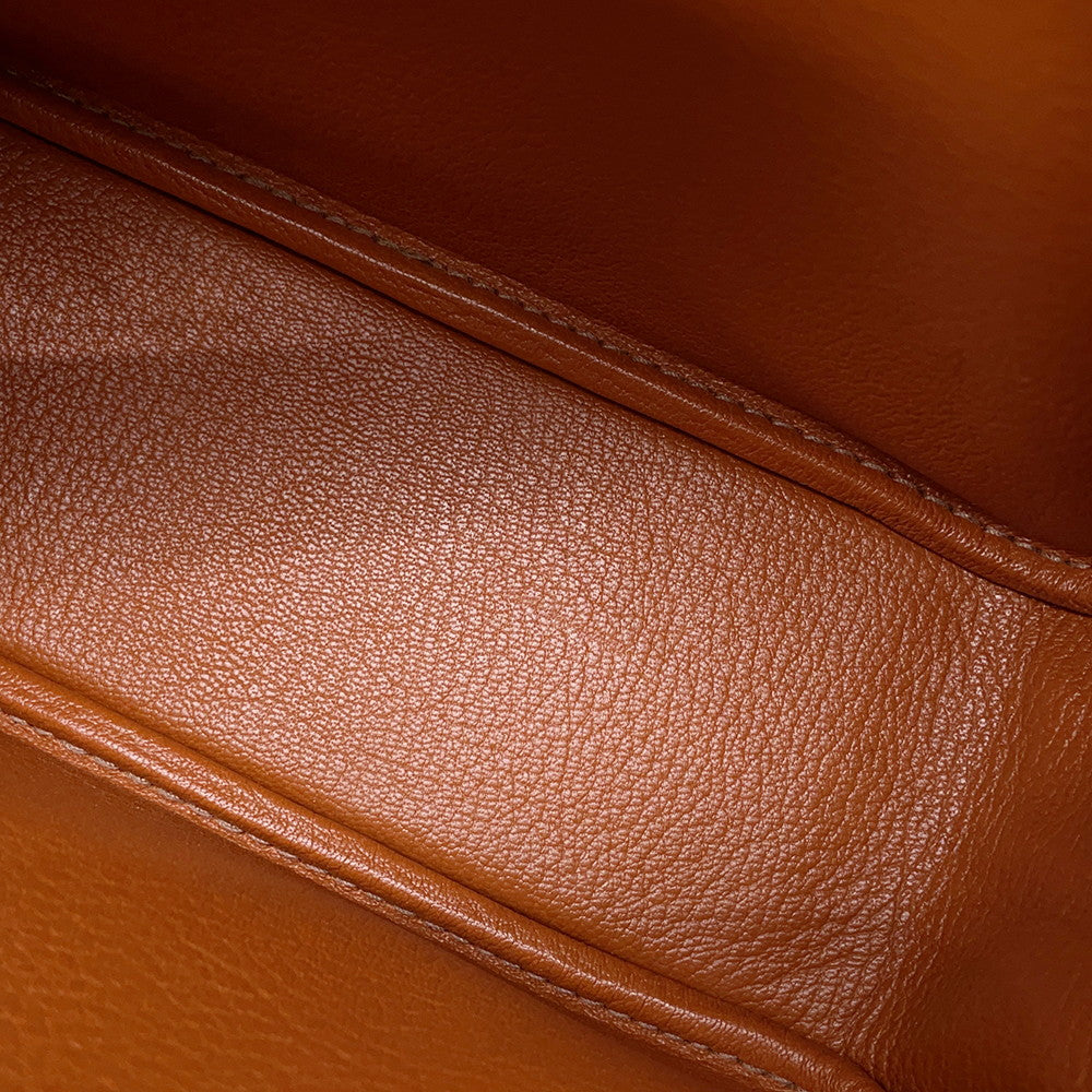 HERMES Plume Cognac Epsom Size Mini