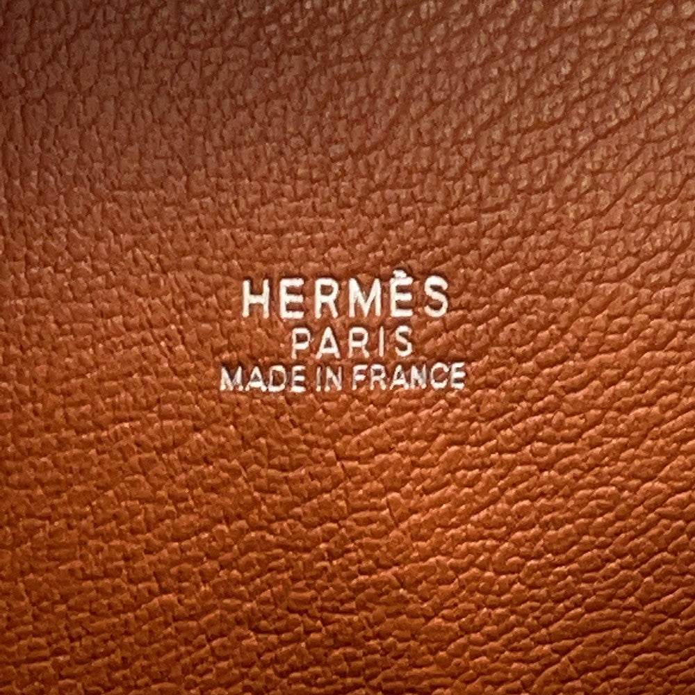 HERMES Plume Cognac Epsom Size Mini