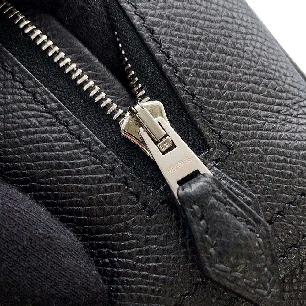 HERMES Plume Black Epsom Size Mini