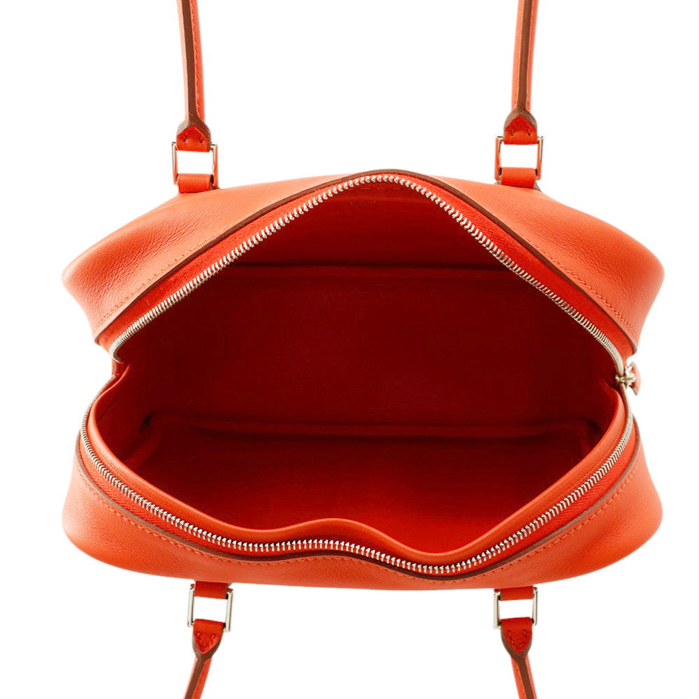 HERMES Plume Capucines Swift Leather Size Mini