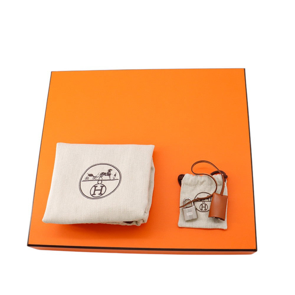 HERMES Herbag zip Orange minyan Toile Officer Bash Hunter Size PM