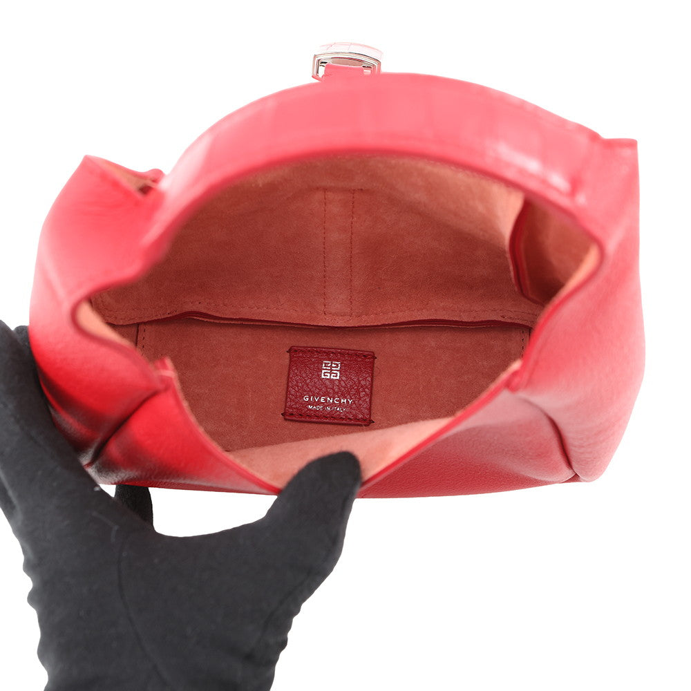 Givenchy G Hobo Handbag RedBB50QNB1LY Leather Size Mini