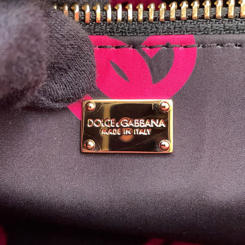 DOLCE&GABBANA DG logo shopping bag Tote Bag PinkBB7337AW576 Calf Leather Size Small