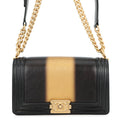 CHANEL Boy Chanel Chain Shoulder Bag Black/GoldA67086 Leather Size 25