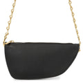 BURBERRY Shield ChainShoulder Bag Black8079856 Leather Size micro