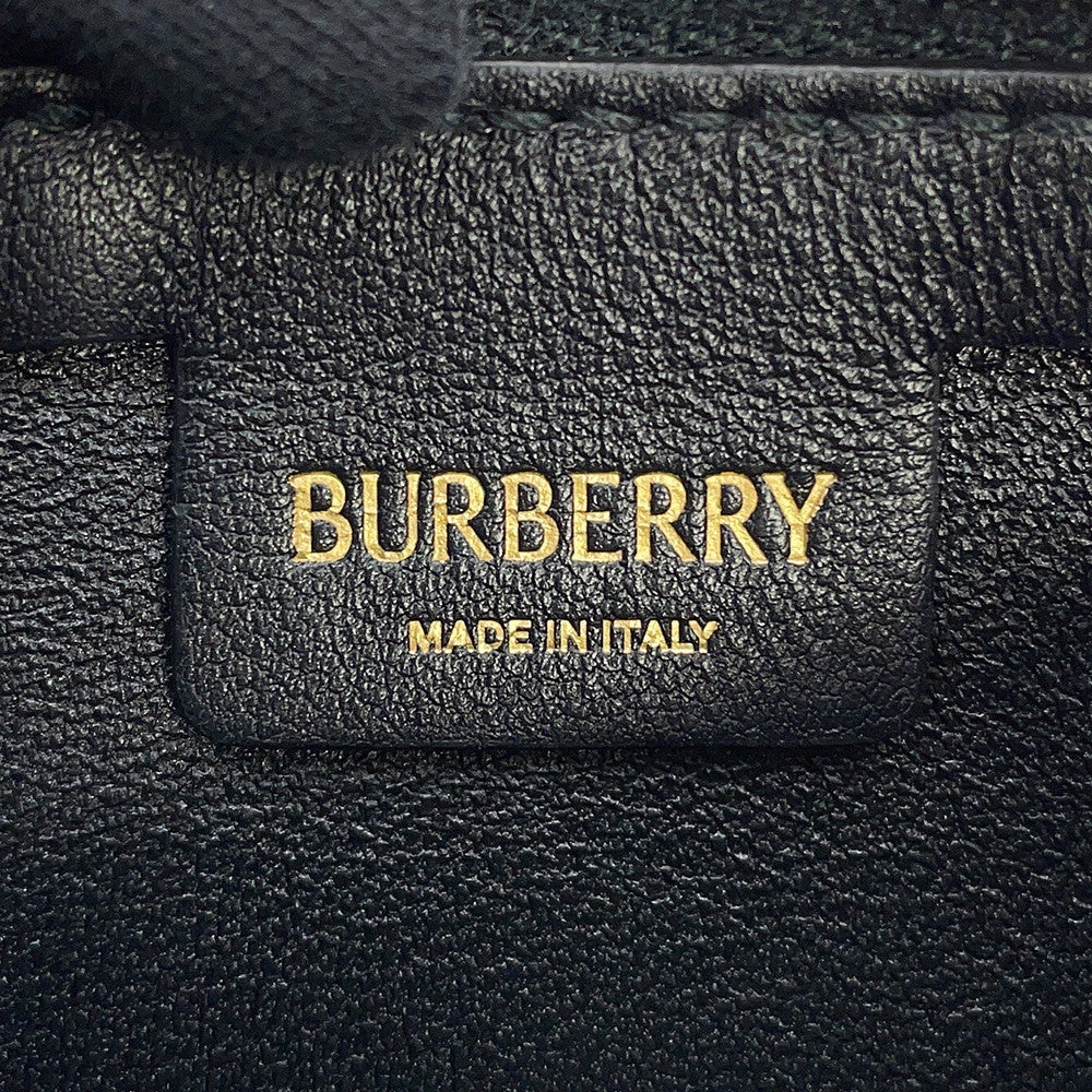 BURBERRY Shield ChainShoulder Bag Black8079856 Leather Size micro