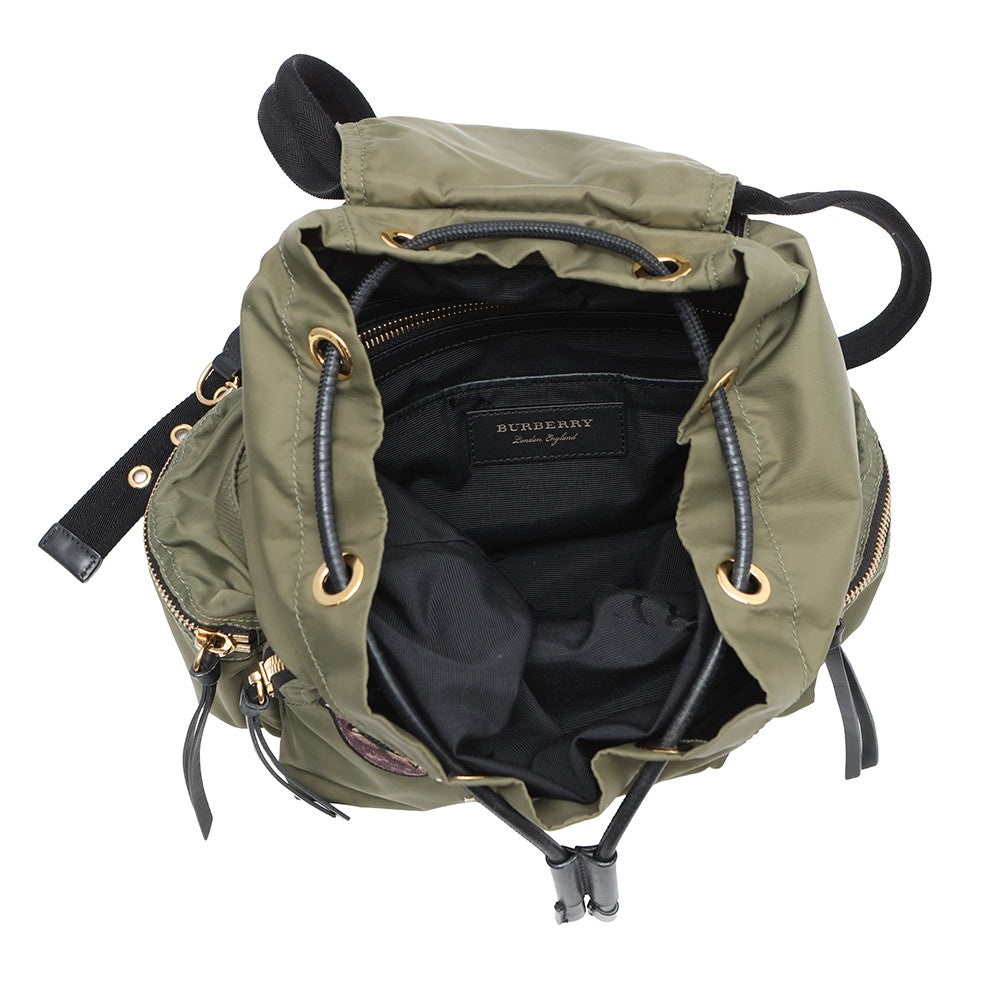 BURBERRY Patch Backpack Khaki/Black4050383 Nylon