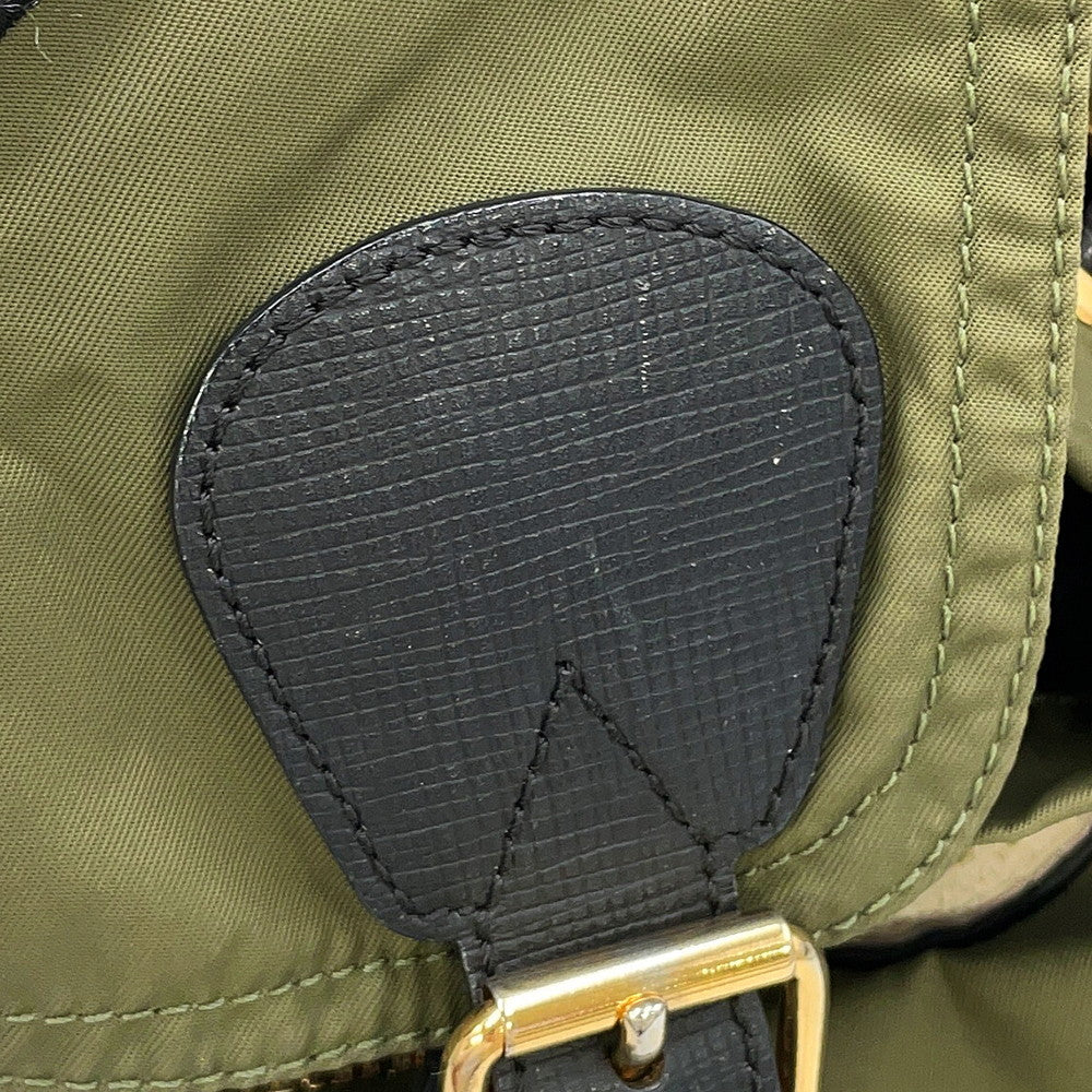 BURBERRY Patch Backpack Khaki/Black4050383 Nylon