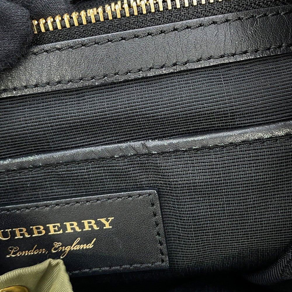 BURBERRY Patch Backpack Khaki/Black4050383 Nylon