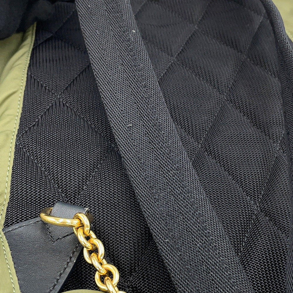 BURBERRY Patch Backpack Khaki/Black4050383 Nylon