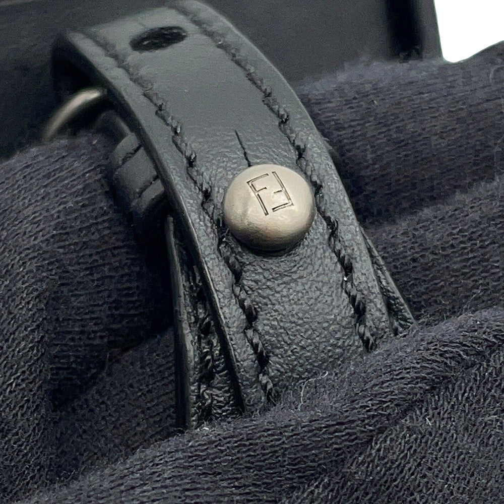 FENDI Box Shoulder Bag Black7VA519 Leather
