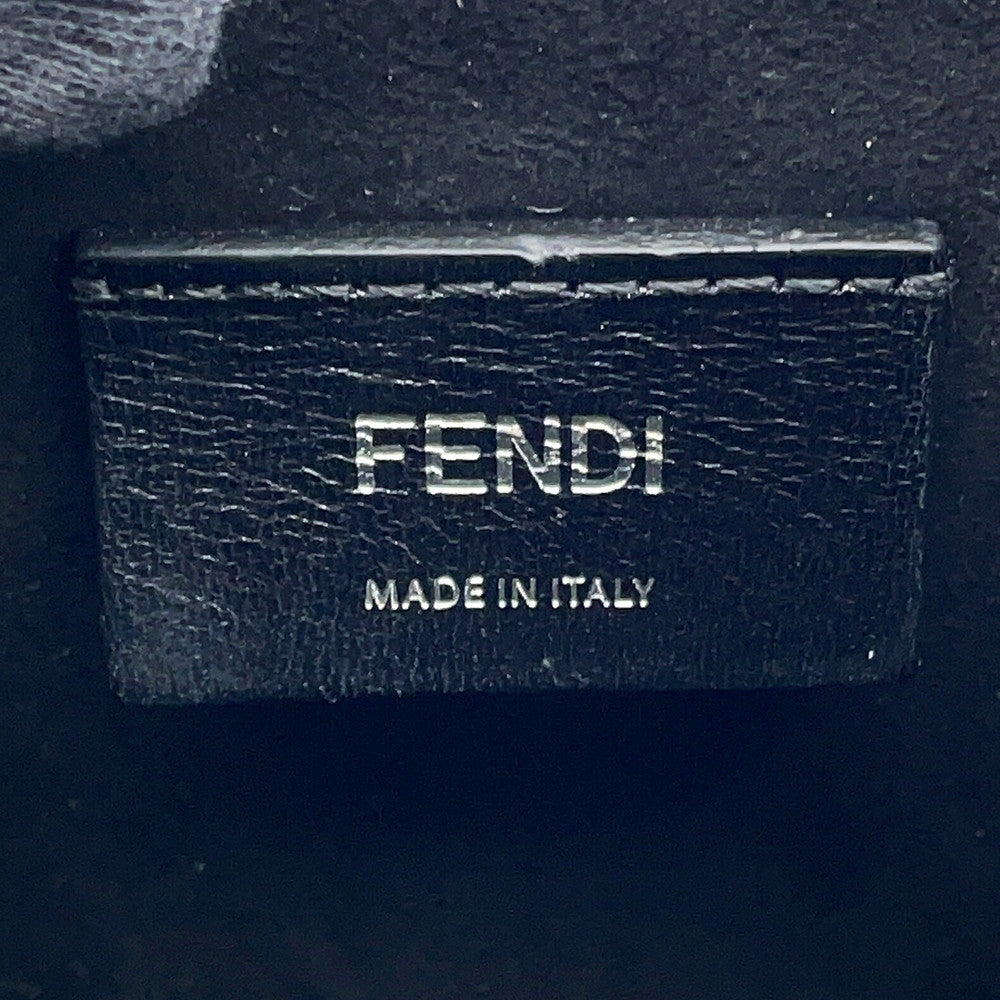 FENDI Box Shoulder Bag Black7VA519 Leather