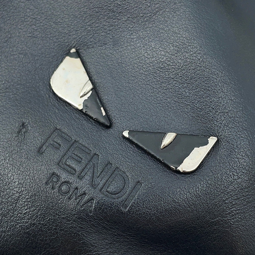 FENDI Monster Backpack Navy/Black7VZ035 Nylon Calf Leather
